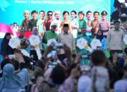 Kapolda Banten Dampingi Presiden Prabowo Pimpin Akad Massal 50 Ribu KPR Sejahtera FLPP di Serang