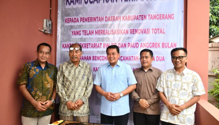 Bupati Tangerang Resmikan Sekretariat RW 12 dan PAUD Anggrek Bulan di Bencongan