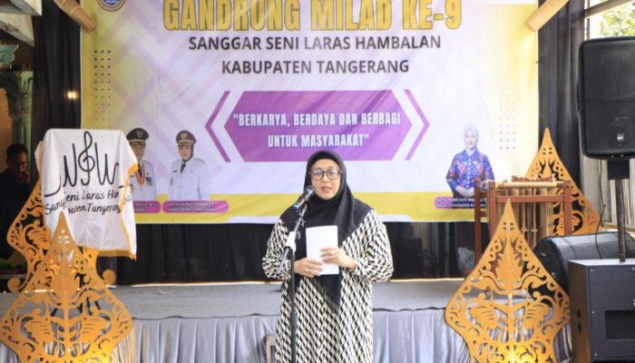 Hadiri Gandrung Milad di Kresek, Wabup Intan Dorong Lahirnya Seniman Muda Berprestasi