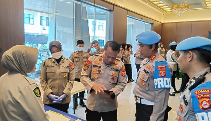 Bid Propam Polda Banten Laksanakan Tes Urine 261 Peserta Rapim Polri TA 2026, Hasil Seluruhnya Negatif