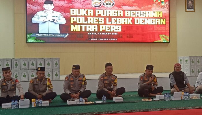 Polres Lebak Gelar Buka Puasa Bersama Insan Pers, Perkuat Silaturahmi dan Sinergi