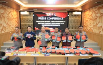 71 Kg Sabu Berhasil Diungkap Ditresnarkoba Polda Banten