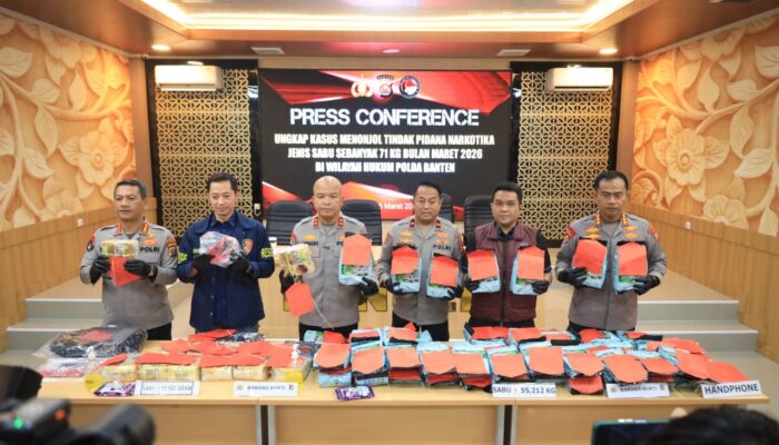 71 Kg Sabu Berhasil Diungkap Ditresnarkoba Polda Banten